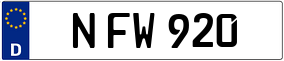 Trailer License Plate